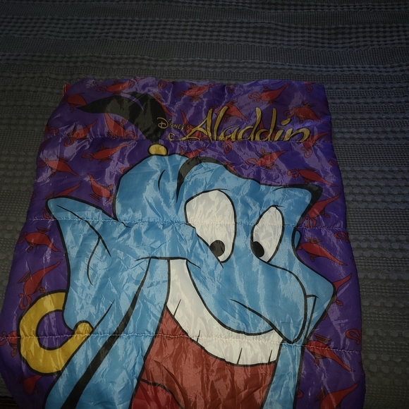 Disney Aladdin Genie Blue and Purple Sleeping Bag - Picture 4 of 6